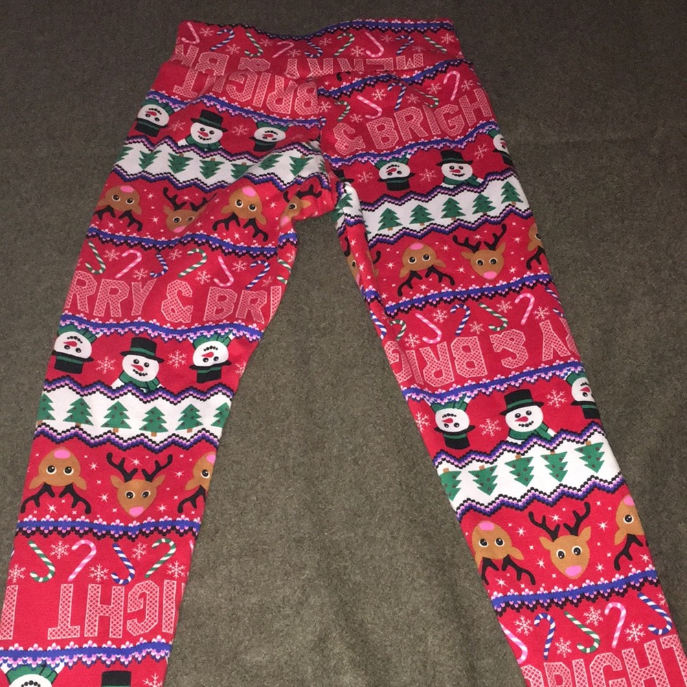 Christmas Fleece Pajama bottom,  soft and cozy, legging